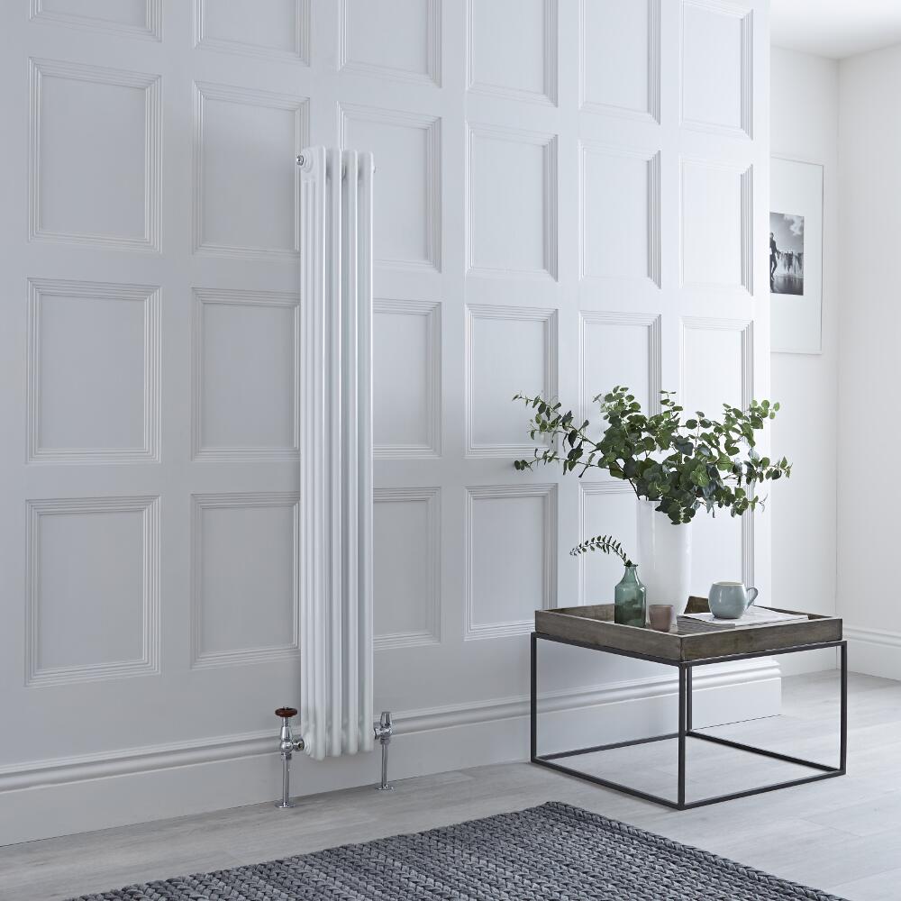 Milano Windsor - Traditional White Vertical Column Radiator - 1500mm x 203mm (Triple Column)
