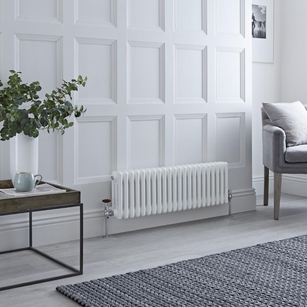 Milano Windsor - White Traditional Horizontal Column Radiator - 300mm x 1013mm (Triple Column)
