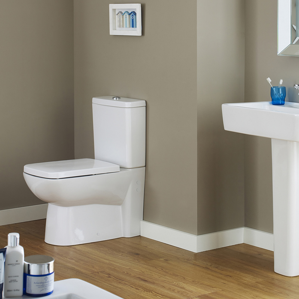 Milano Longton Compact Toilet, Cistern & Soft Close Seat