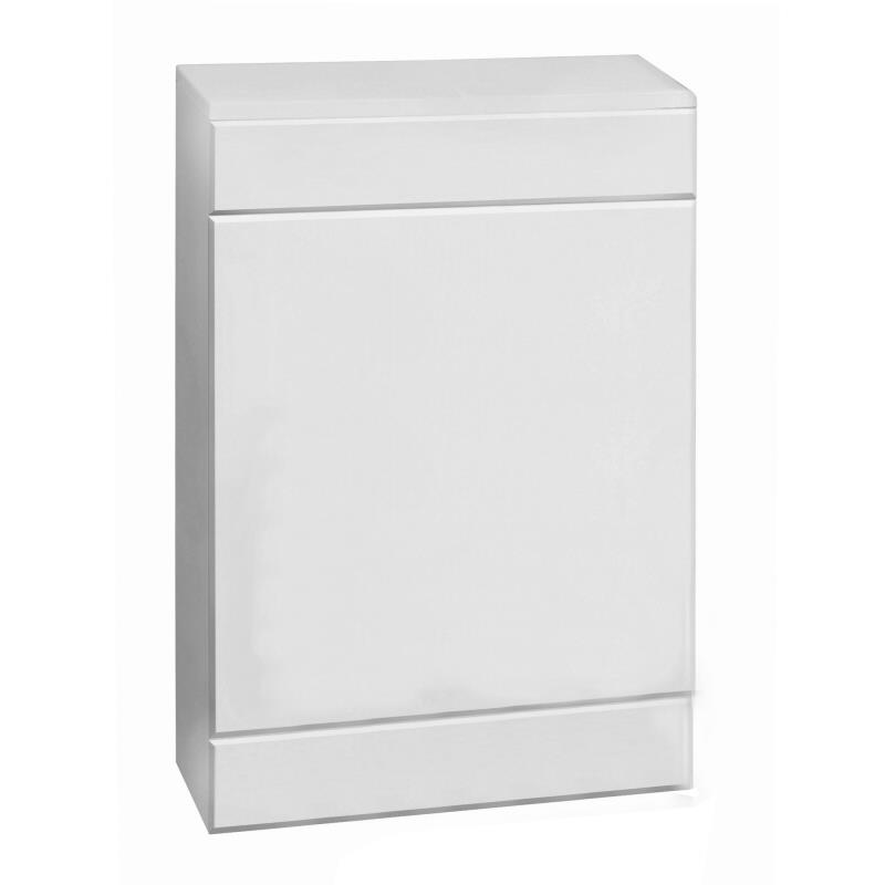 Milano - 500mm x 330mm WC Unit with Concealed Cistern - White Gloss