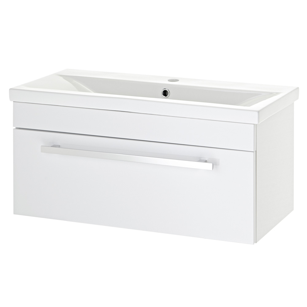 Eden 800mm Wall Mounted Basin & Cabinet