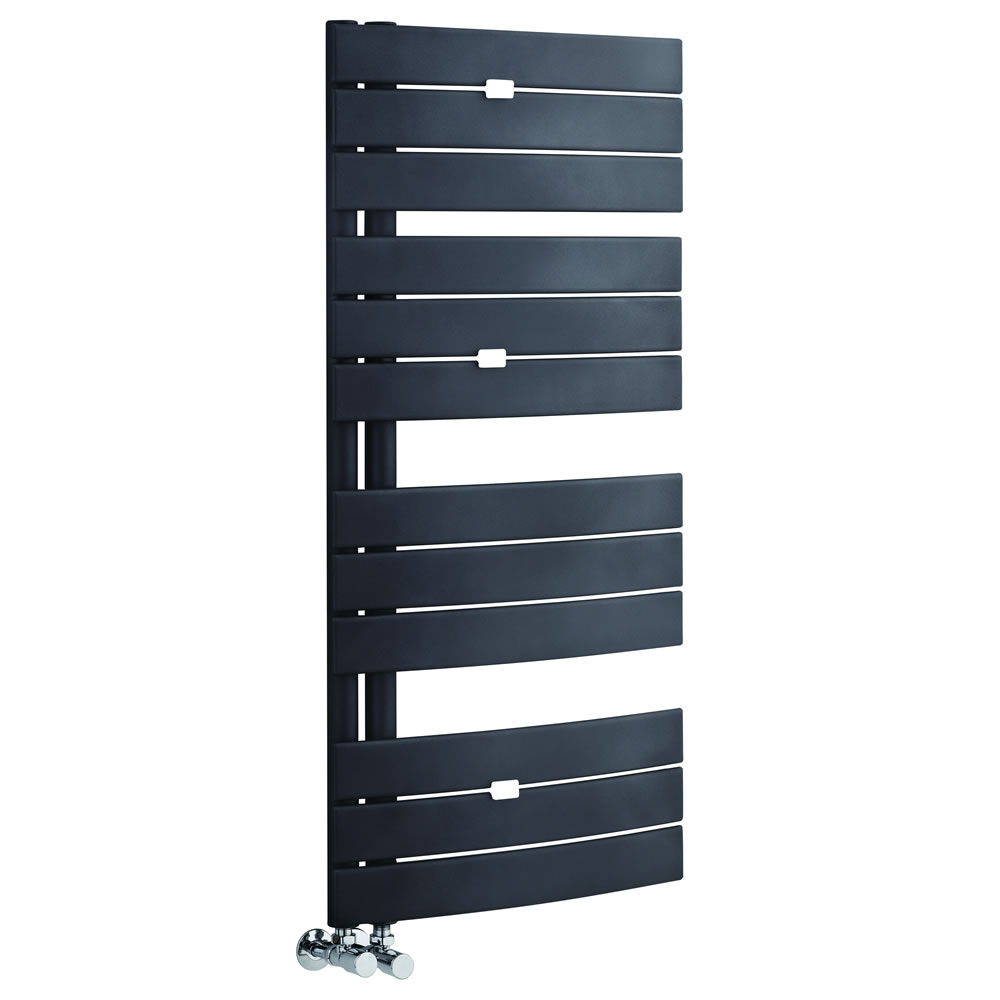 Hudson Reed Elgin - Anthracite Designer Heated Towel Rail 1080mm x 550mm