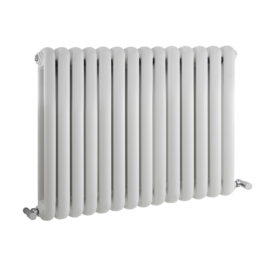 Sterling Beta - White Horizontal Designer Radiator (Double Panel) 635mm x 863mm