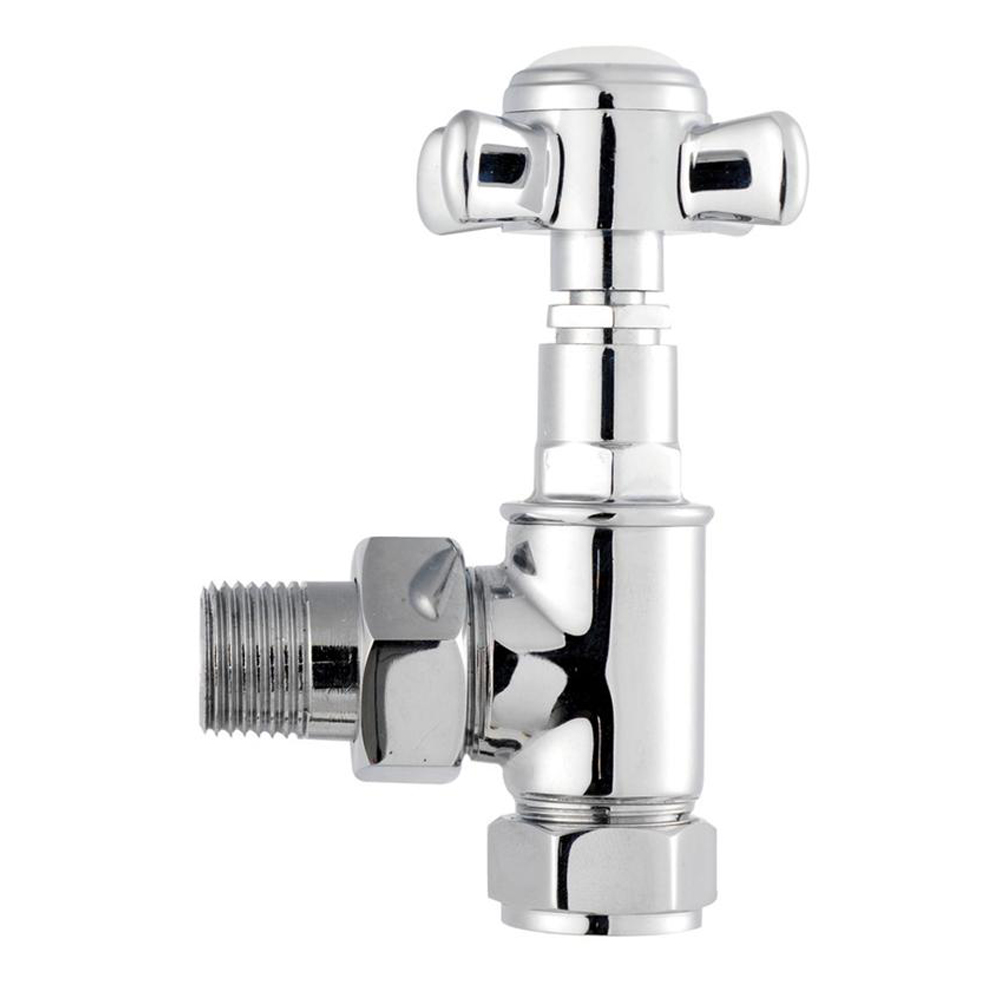 Sterling - Manual Angled Traditional Radiator Valves (Pair)