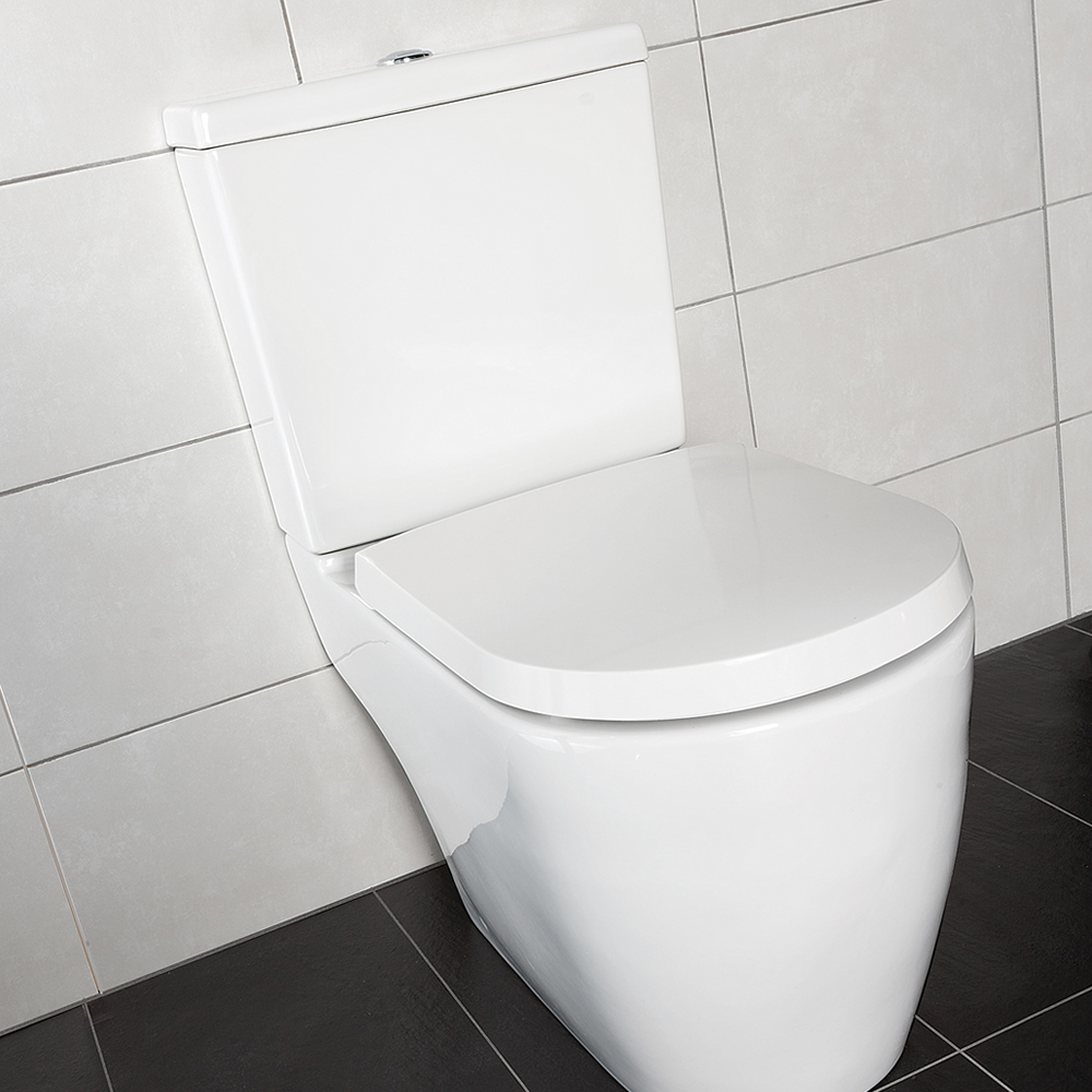 Milano Irwell Open Back WC inc. Cistern, Fittings & Soft Close Seat