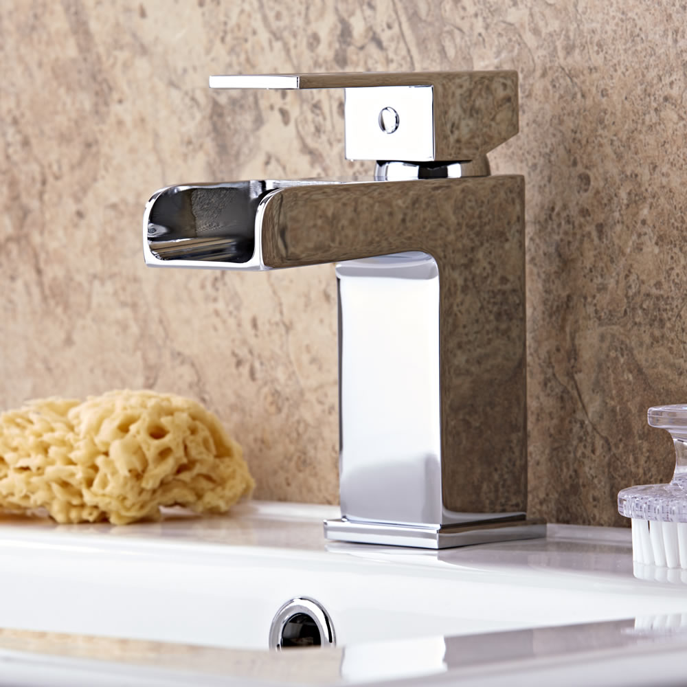 Milano Parade Open Spout Waterfall Mono Basin Mixer Tap