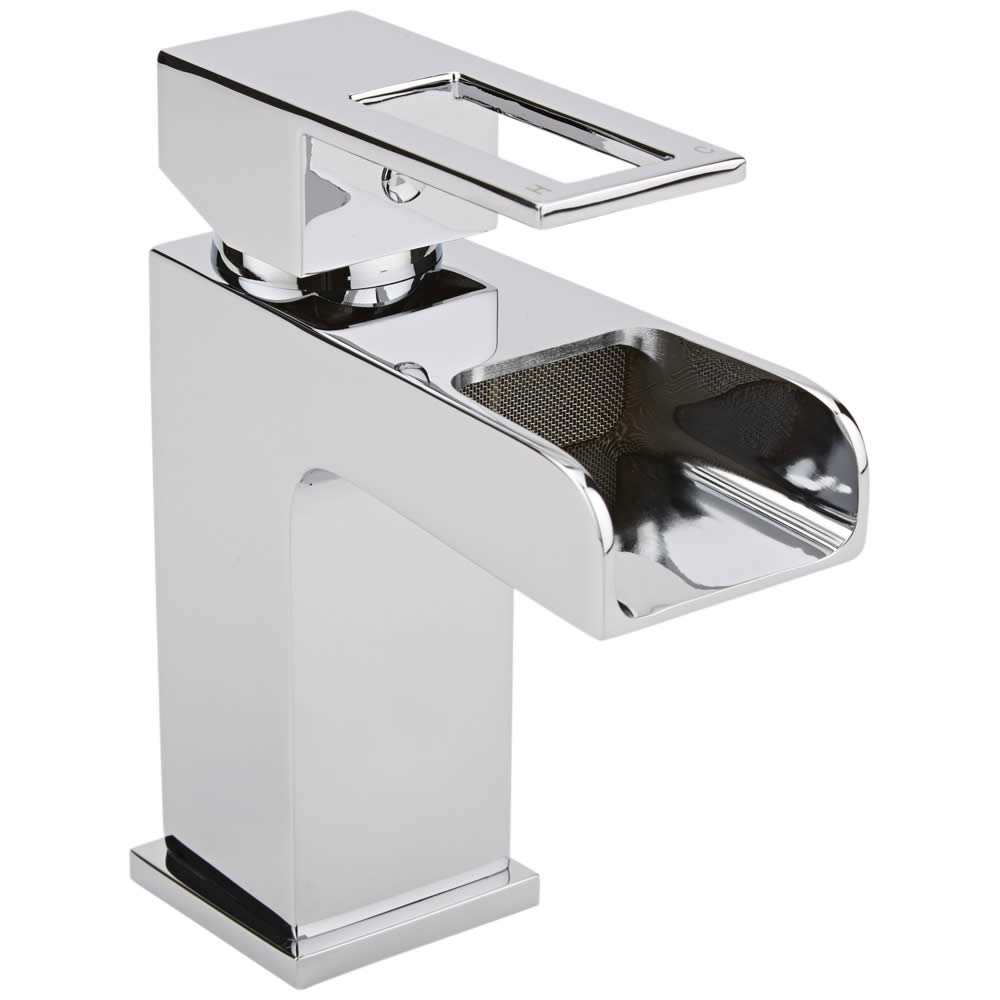 Milano Parade Open Spout Waterfall Mono Basin Mixer Tap