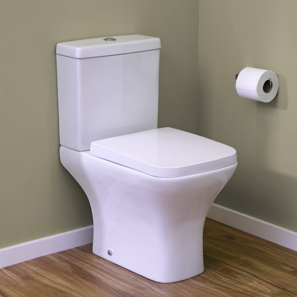 Milano Longton Close Coupled Toilet with Soft Close Seat