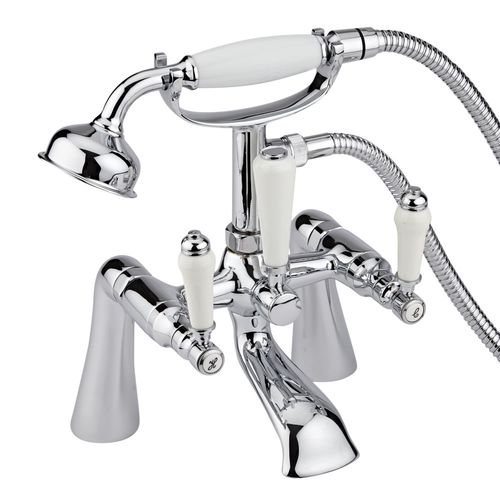 Milano Traditional Lever Bath Shower Mixer Deck or Wall Mounted Tap