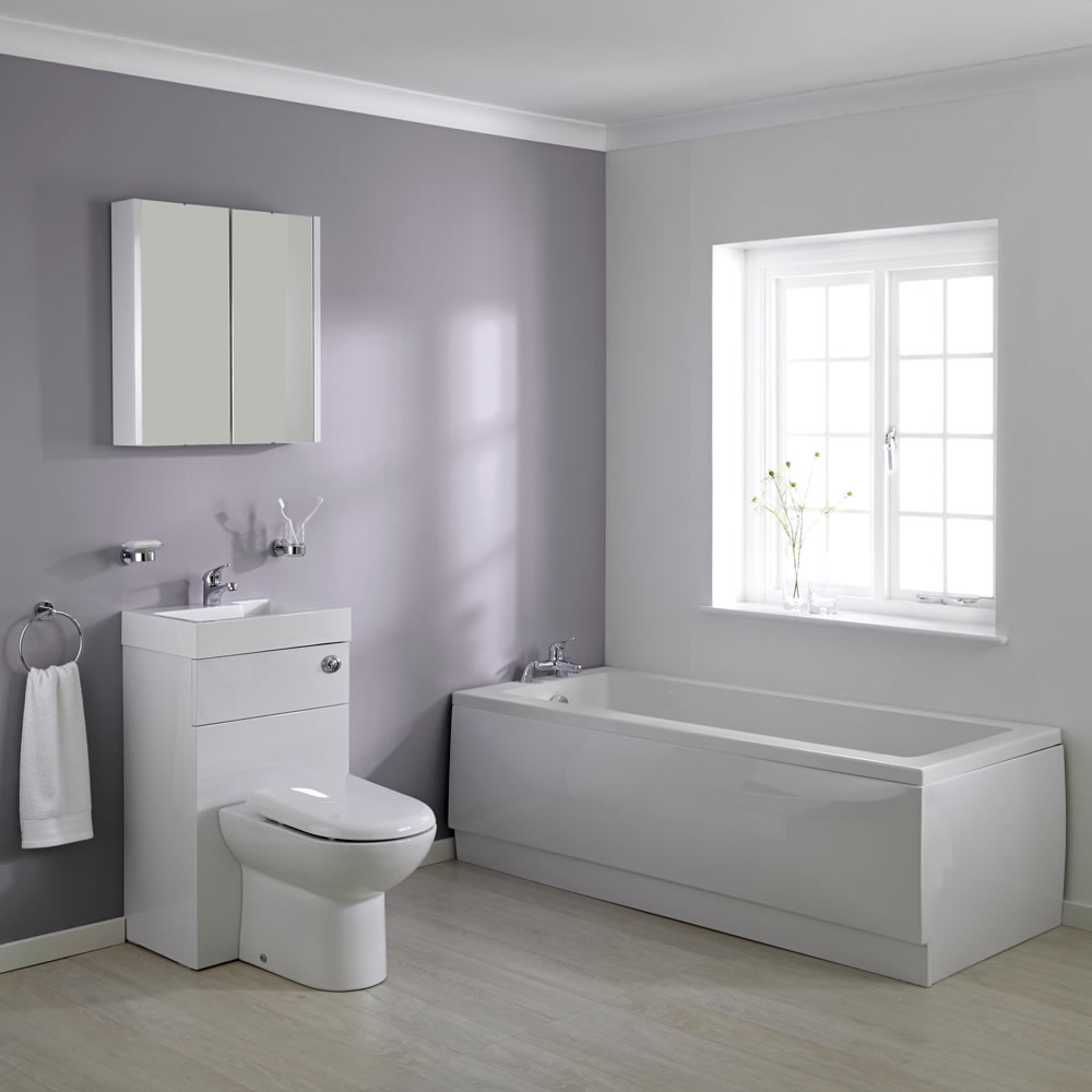 Milano 1700mm Combination WC Unit Bathroom Suite