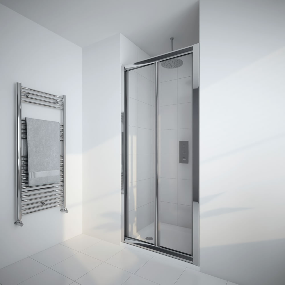 Milano Portland 900mm Bi-Fold Shower Door
