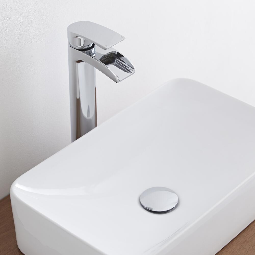 Milano Waterfall High Rise Mono Basin Mixer