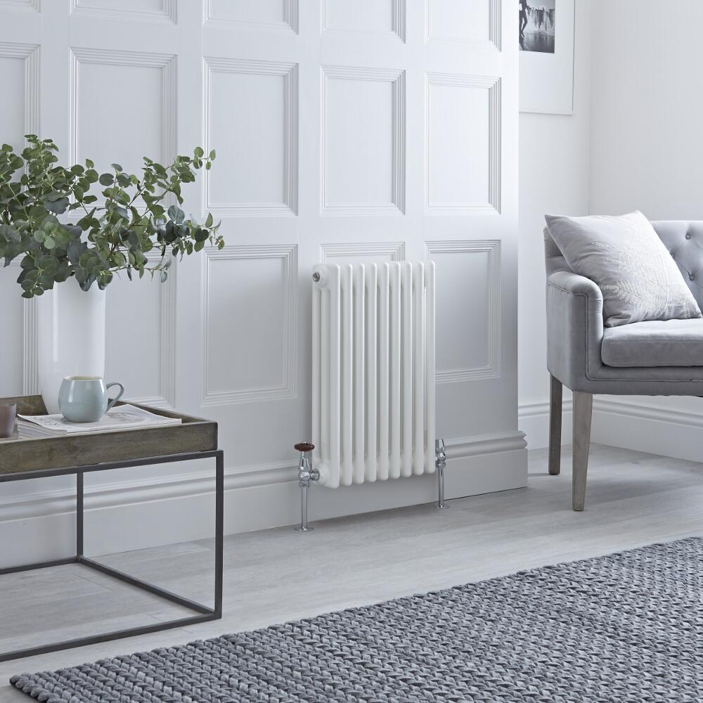 Milano Windsor - White Traditional Horizontal Column Radiator - 600mm x 429mm (Triple Column)