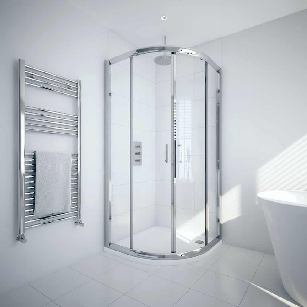 Milano Portland 800mm Quadrant Shower Enclosure 6mm