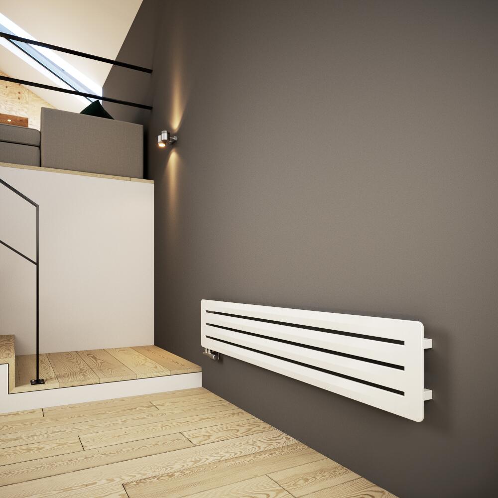 Terma Aero - White Horiztonal Designer Radiator 325mm x 1800mm