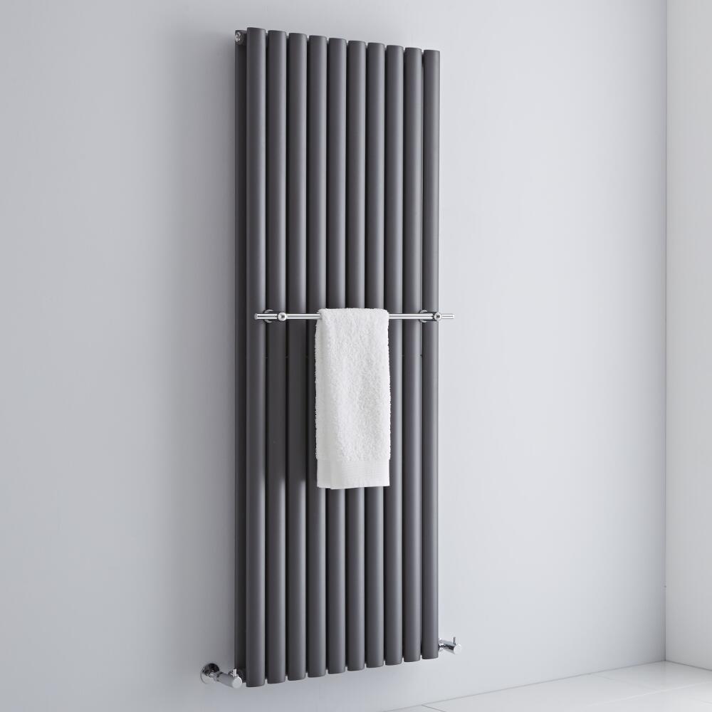 Milano - Chrome Towel Rail for Aruba & Alpha Vertical Designer Radiator 590mm