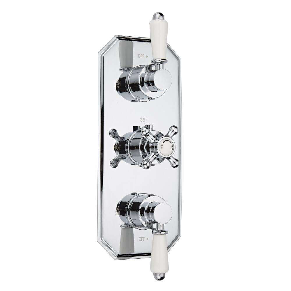 Milano Victoria Concealed Thermostatic Triple Shower Valve 2 Outlet