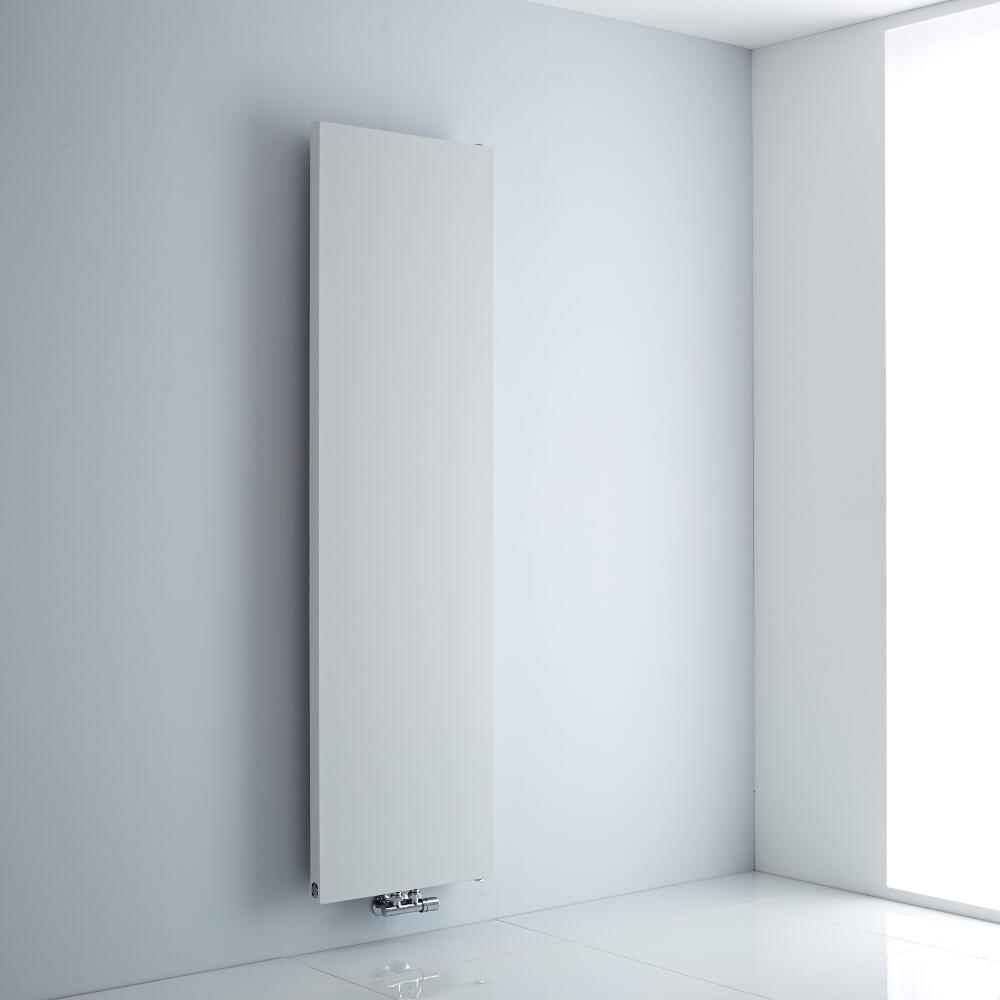 Milano Riso - White Vertical Designer Radiator - 1800mm x 500mm