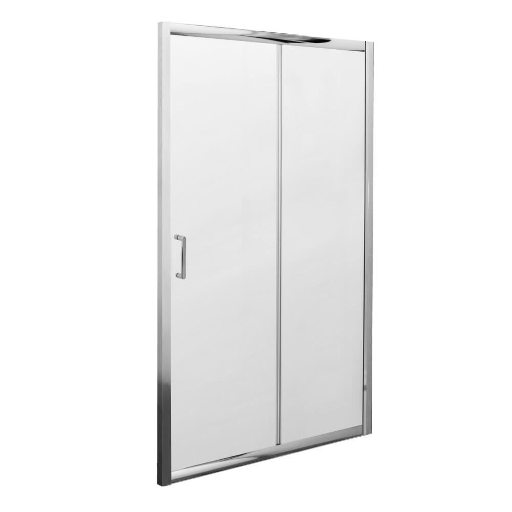 Milano Portland Complete Sliding Shower Door Enclosure With Tray, Waste & End Panel 1200 x 800mm