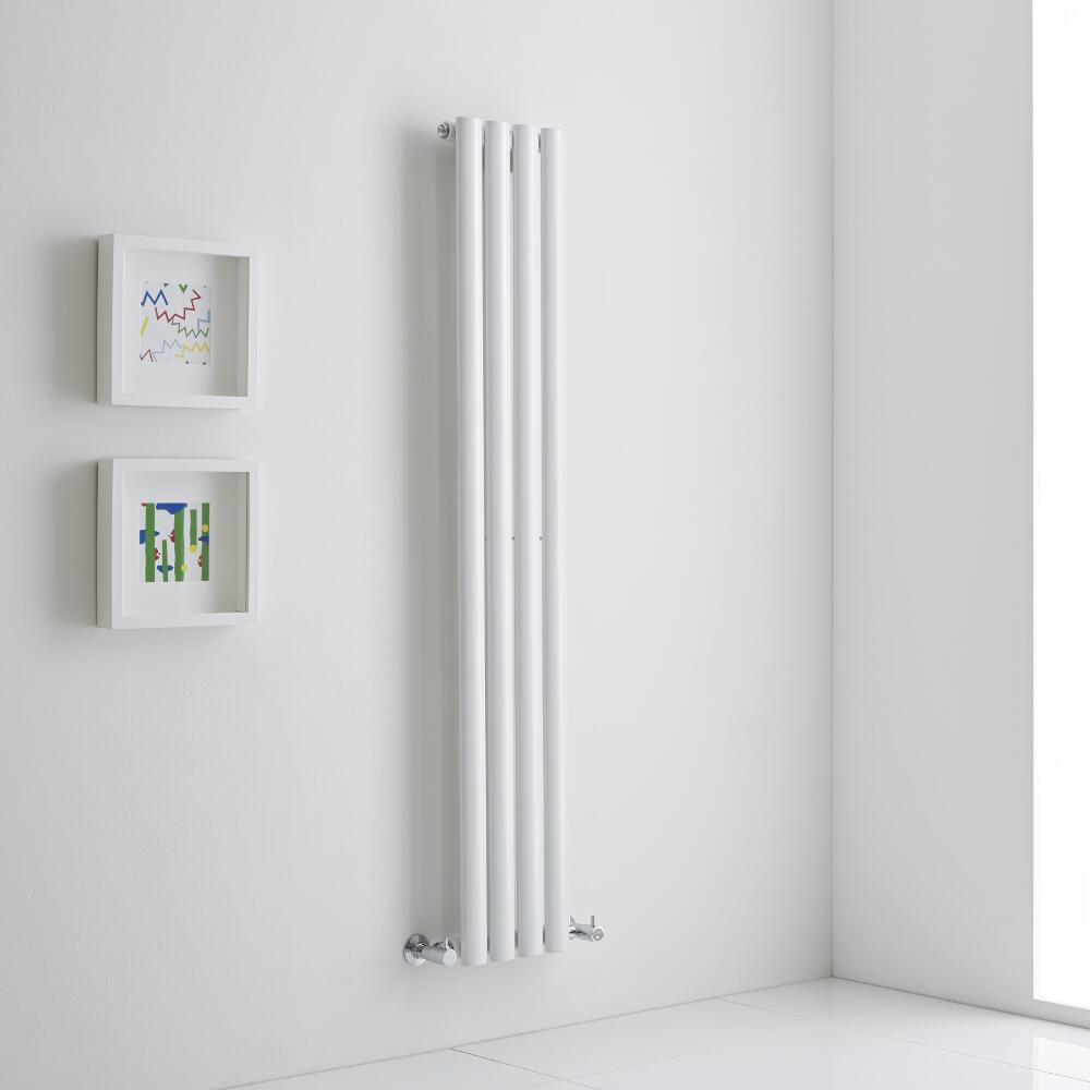 Milano Aruba Aiko - White Vertical Designer Radiator - 1400mm x 236mm