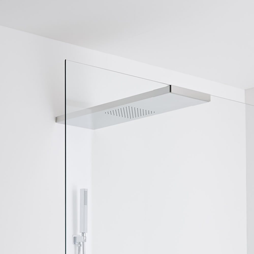 Milano Vaso Glass-grabbing shower head 800 x 250mm - Chrome