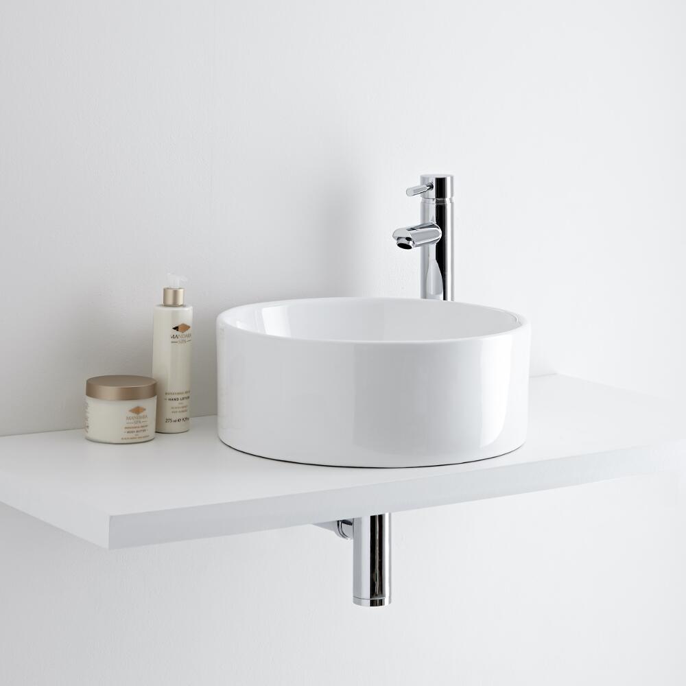 Milano Ballam - Round Ceramic Countertop Basin 400mm
