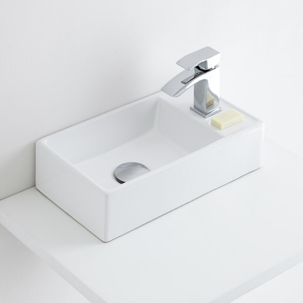 Milano Dalton - Ceramic Countertop Basin 410 x 220mm