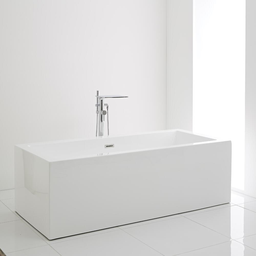 Milano Westby - 1785 x 790mm Modern Square Double Ended Freestanding Bath
