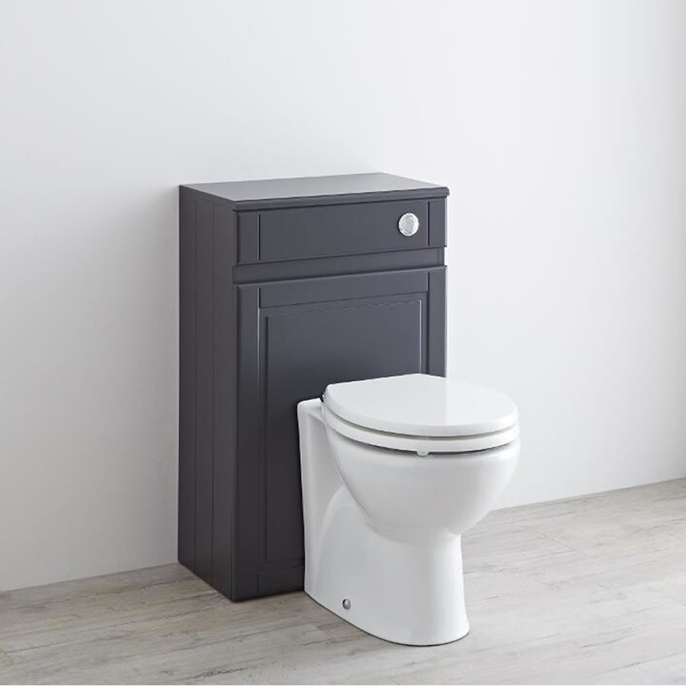 Milano Edgworth 500mm Traditional WC Unit - Anthracite