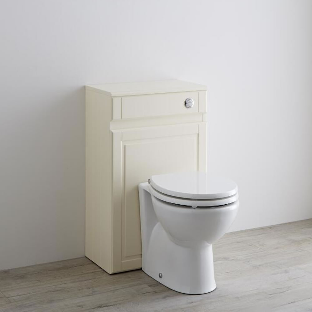 Milano Edgworth - Ivory Traditional WC Unit - 500mm x 815mm