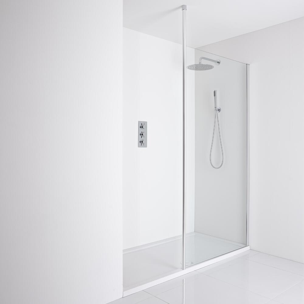 Milano Recessed Walk-In Shower Enclosure (1400 x 800mm)