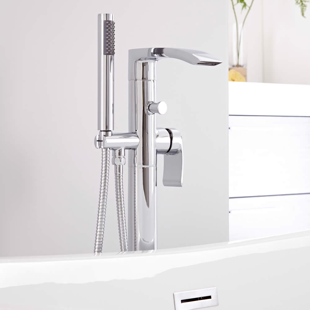 Milano Razor Freestanding Bath Shower Mixer Tap