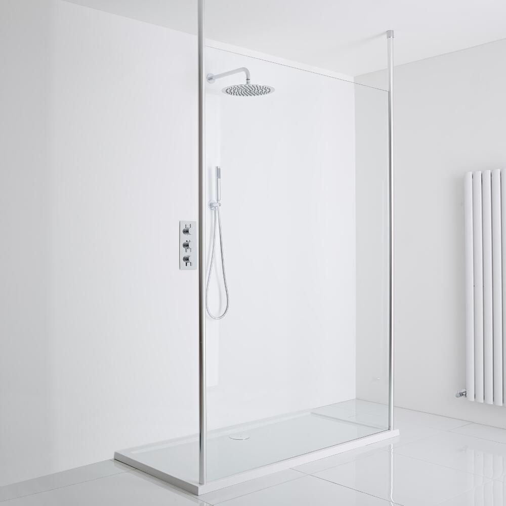Milano Alto Floating Wet-Room Shower Enclosure (1000 x 800) - Inc. Tray