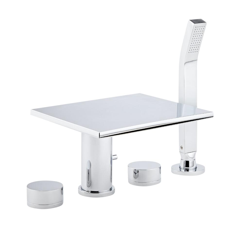 Milano Blade Four Tap Hole Bath Shower Mixer