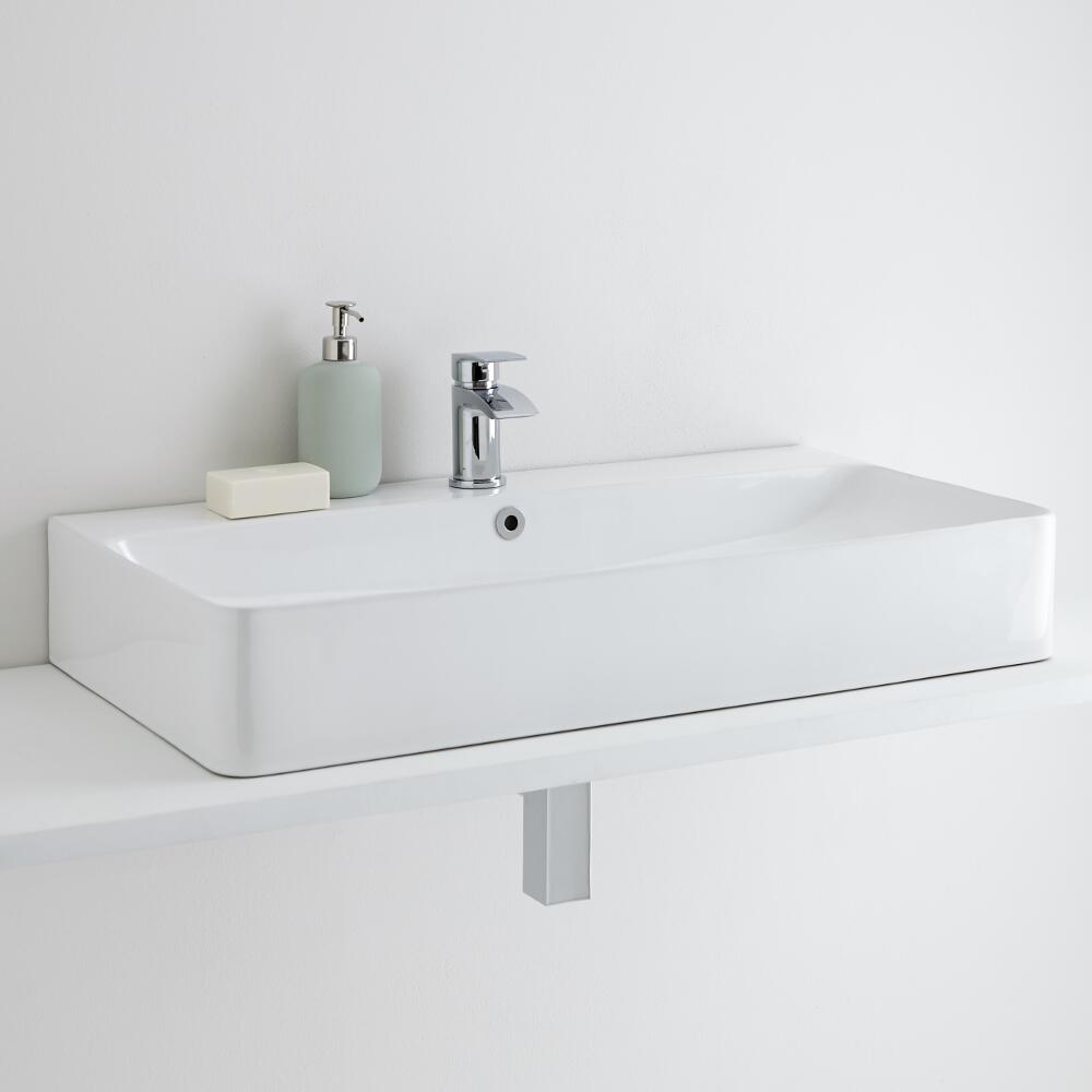 Milano Farington 800mm Countertop Basin with Basin Mixer Tap
