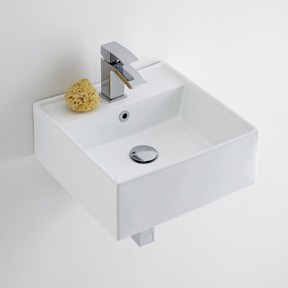 Milano Dalton - Ceramic Wall Hung Basin 410 x 410mm