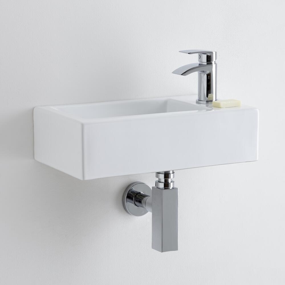 Milano Elswick - Ceramic Wall Hung Basin 450 x 250mm