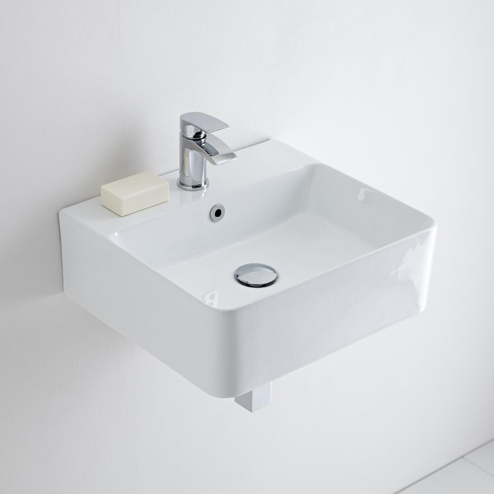 Milano Farington - Ceramic Wall Hung Basin 460 x 420mm