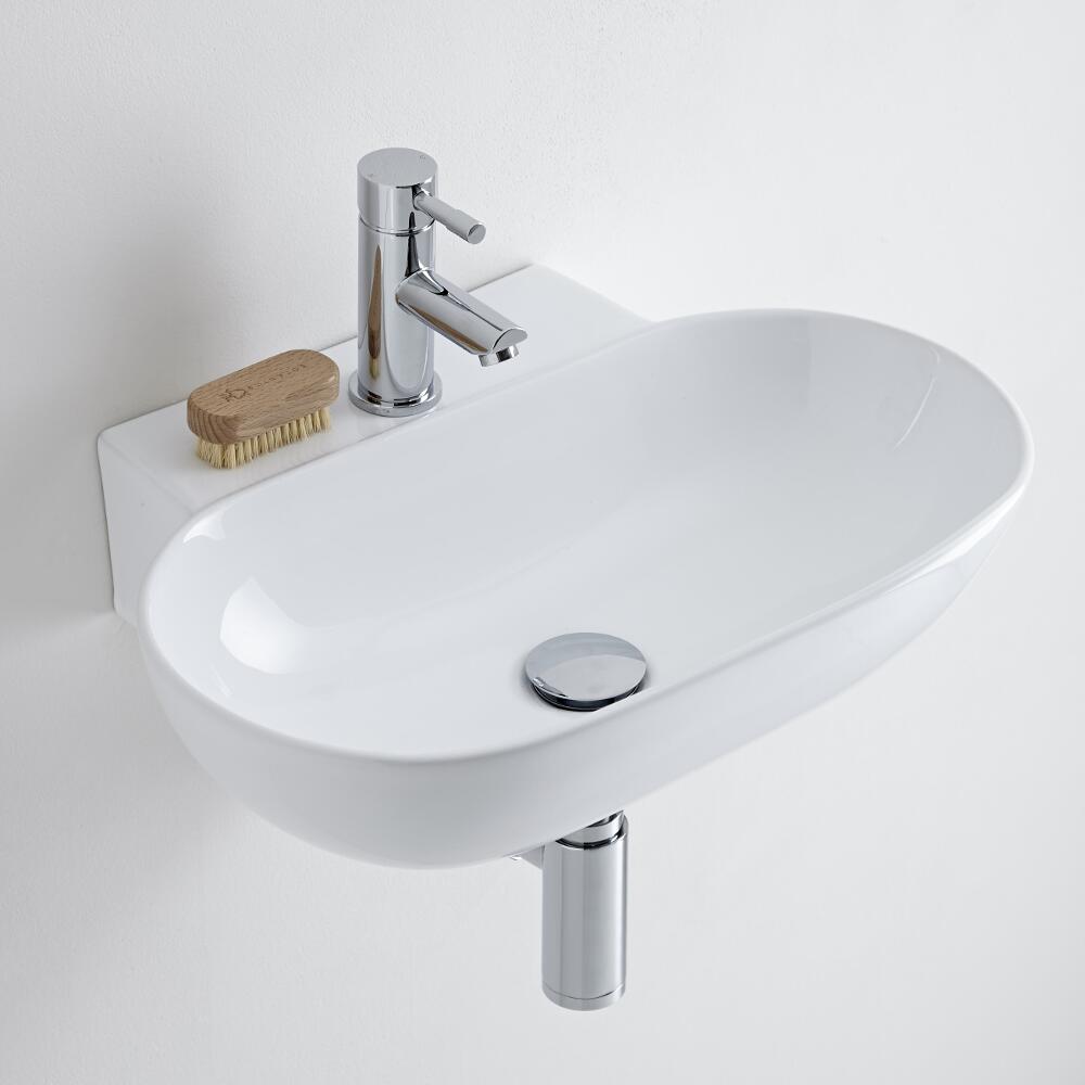 Milano Overton - Ceramic Wall Hung Basin 555 x 395mm