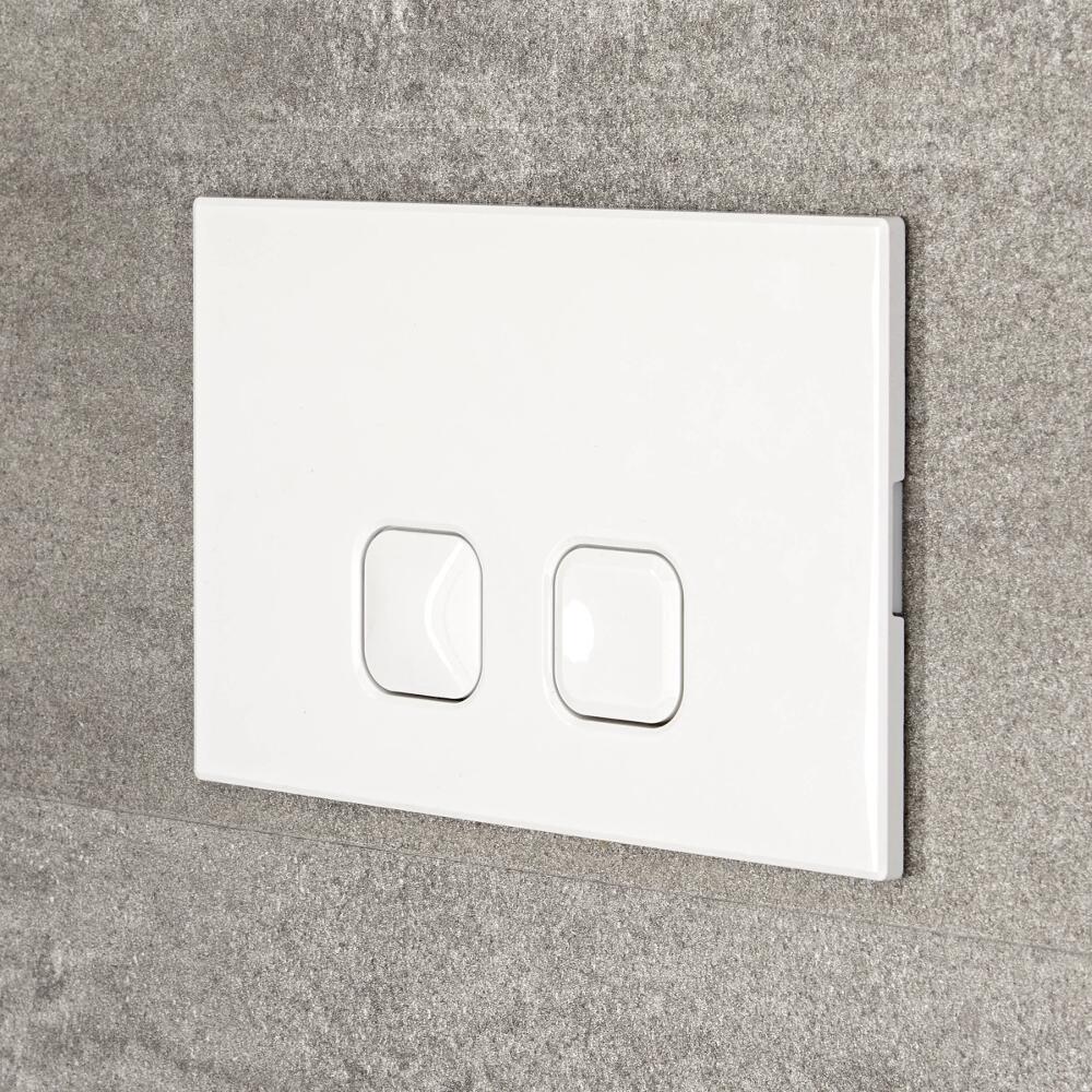 Milano - White Square Flush Plate - 150mm x 230mm