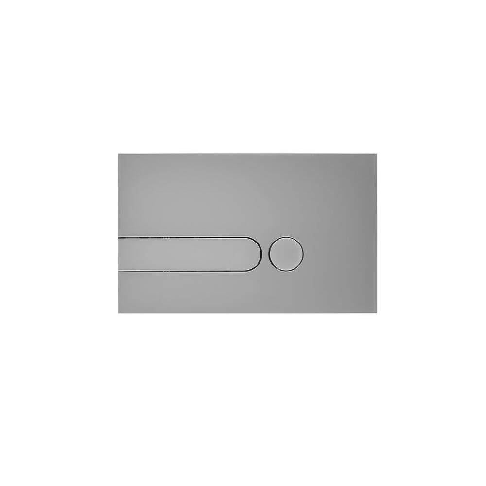 Milano Novus Dot Satin Chrome Flush Plate