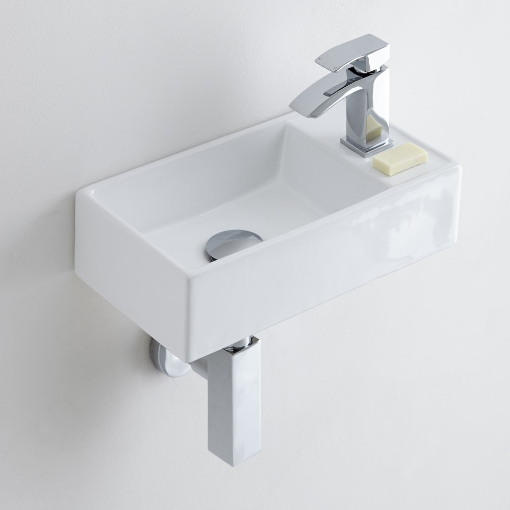 Milano Dalton - Ceramic Wall Hung Basin 400 x 220mm