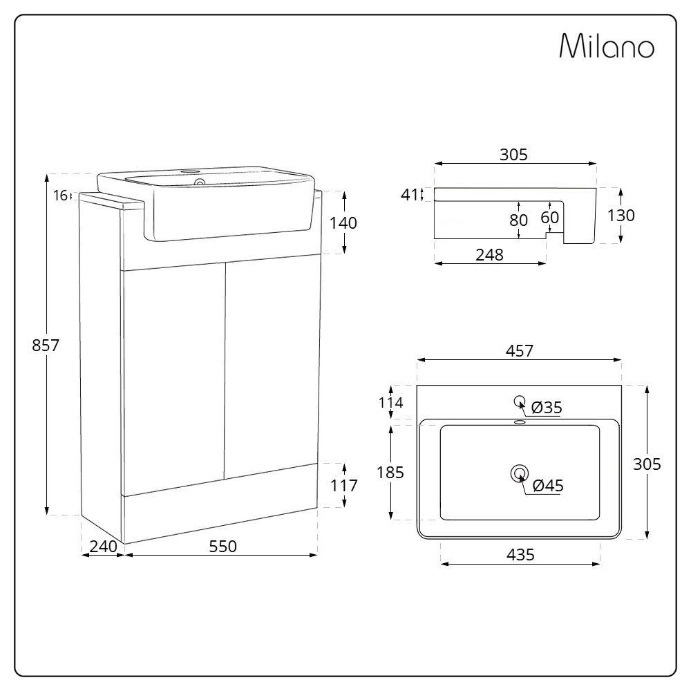 product dimensions