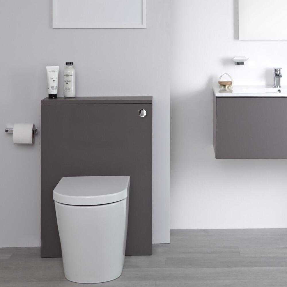 Milano Oxley - Grey Modern 600mm WC Unit