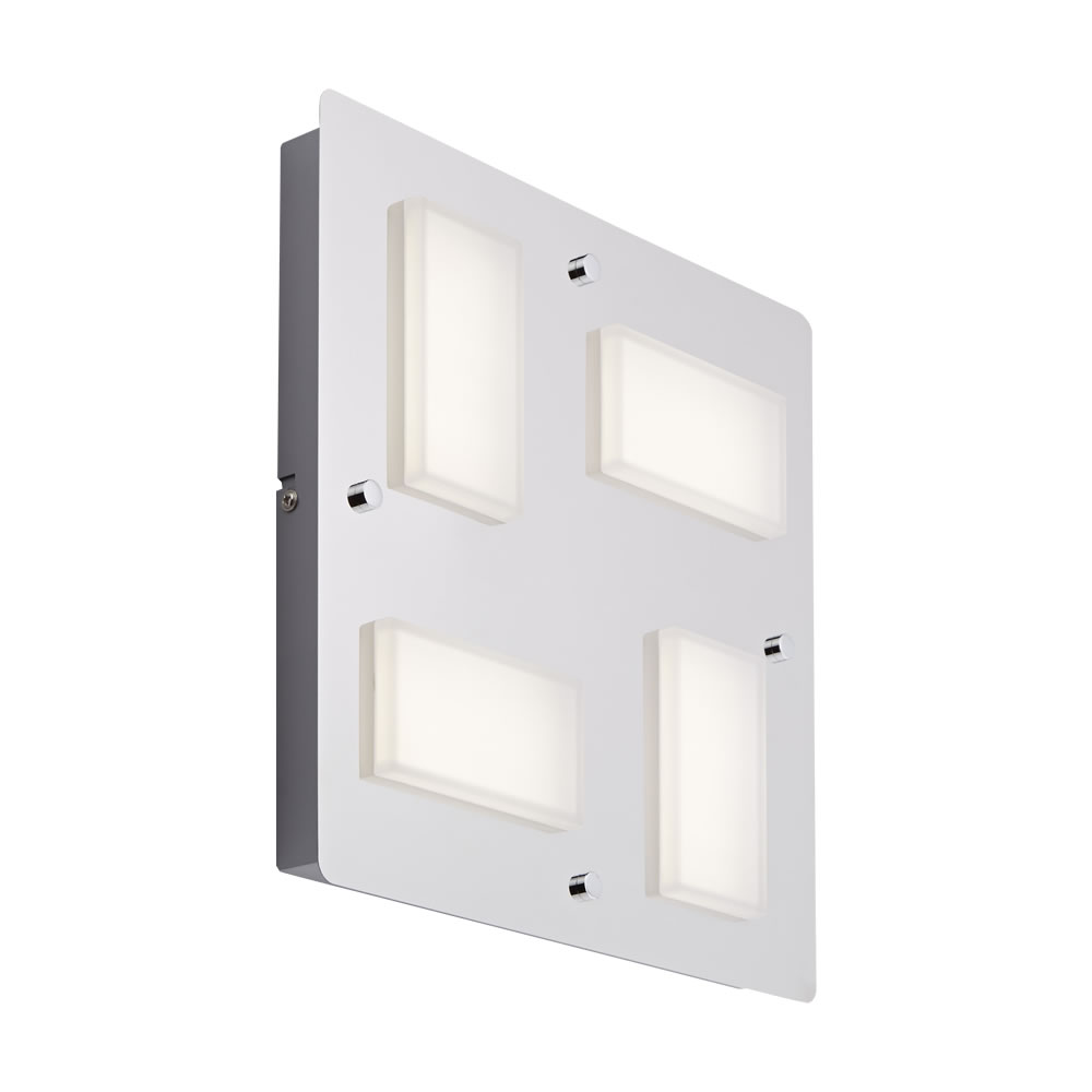 Biard Glacier Four LED Chrome Bathroom Wall/Ceiling Light