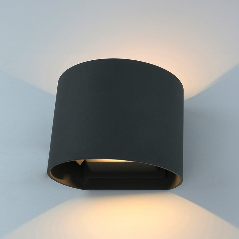 Biard Prism Adjustable IP54 LED Outdoor Wall Light - Black