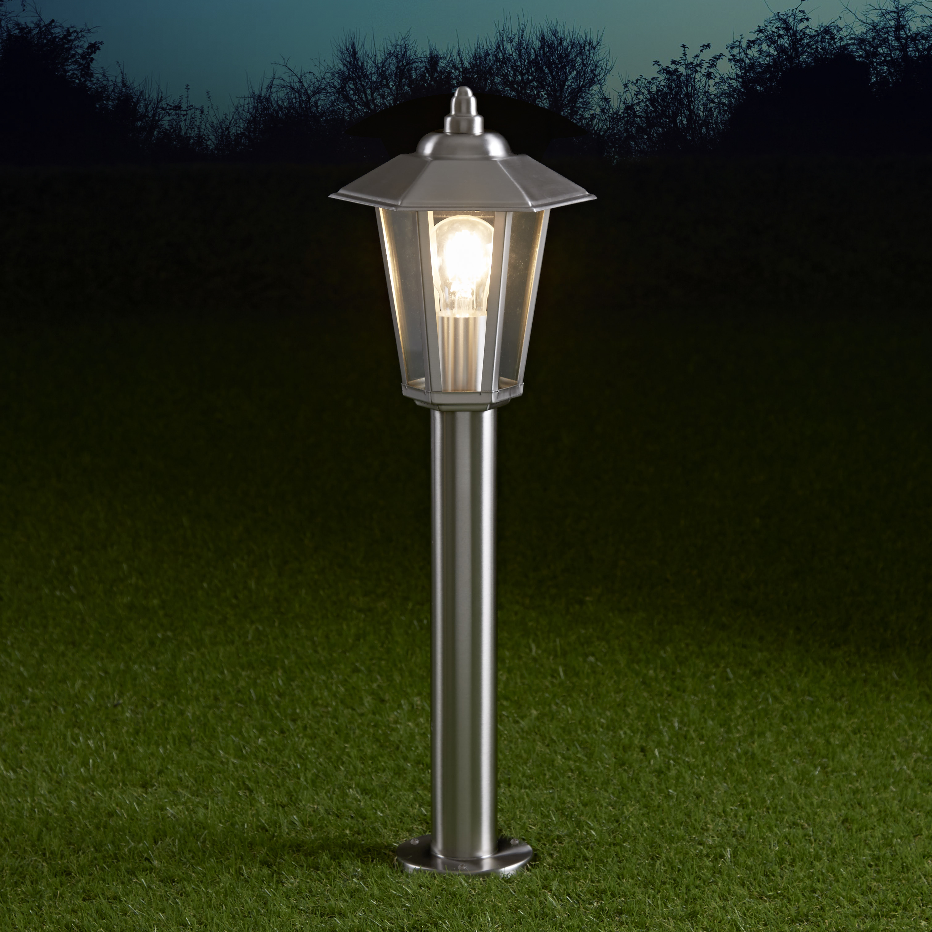Biard Cannes IP44 Lantern Bollard Light - 600mm