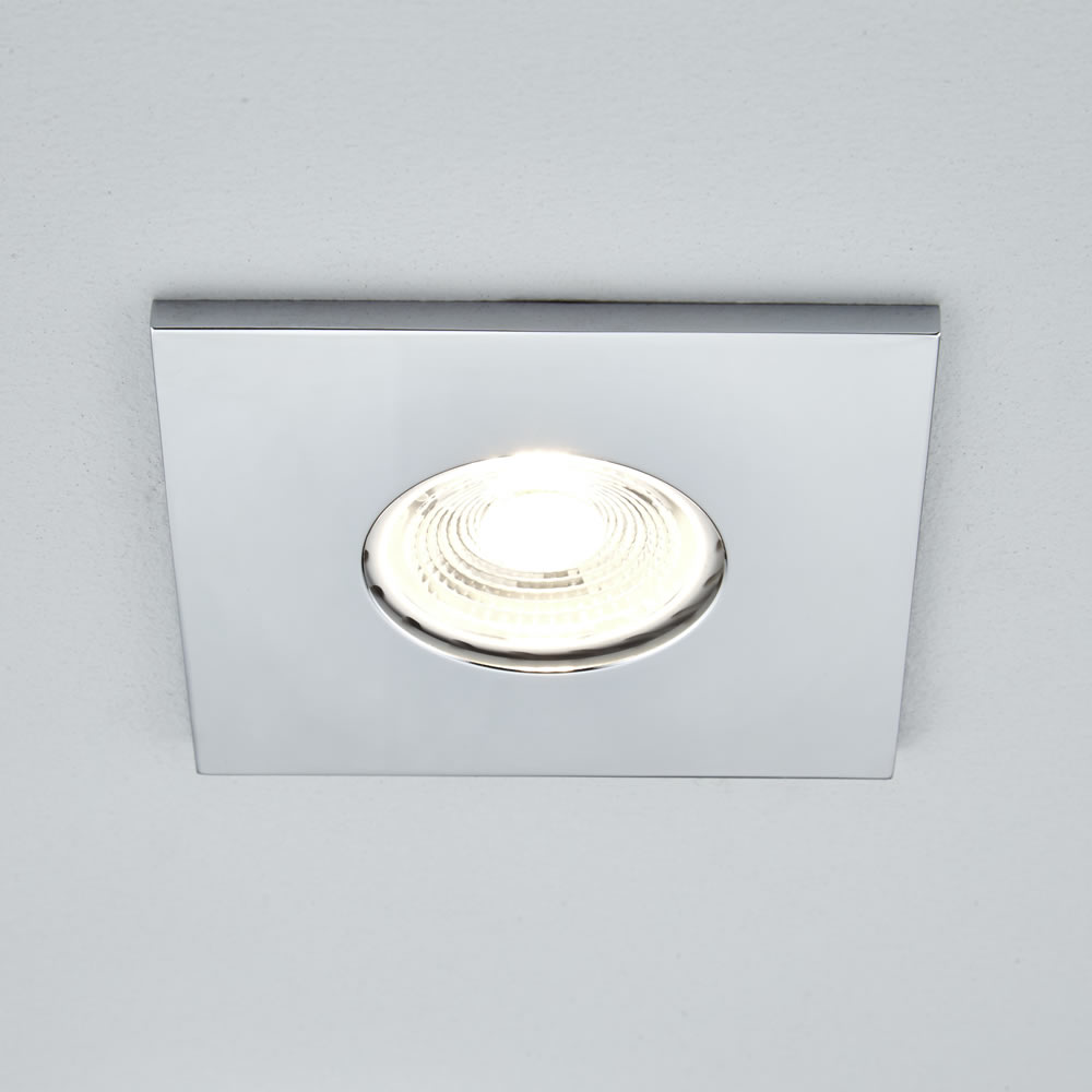 Biard IP65 Fire Rated Bathroom Downlight with Removable Bezel - Square