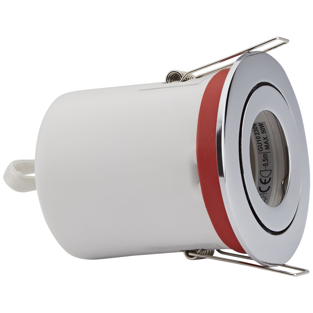 Biard IP20 Fire Rated Tilt Downlight with Removable Bezel - Round