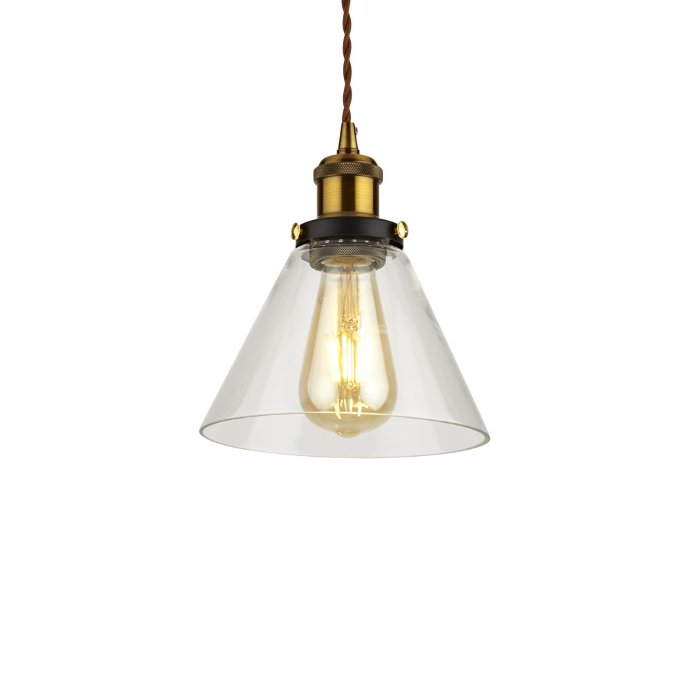 Biard Shoreditch Glass Pendant Light with Various Pendant Colours
